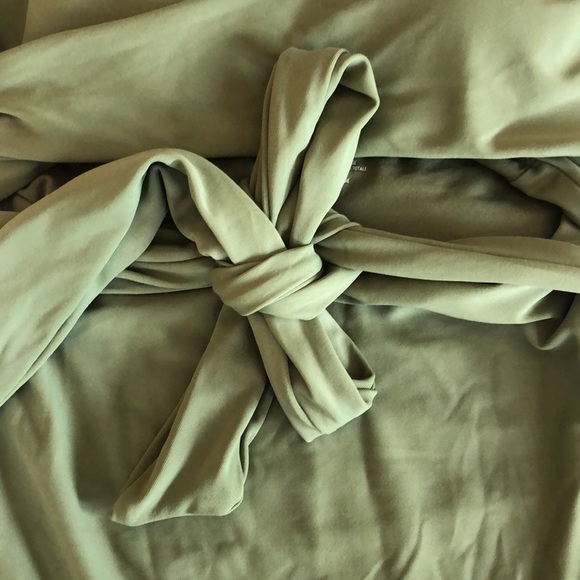 SOLD Aerie Green Wrap one piece swimsuit, size M - Picture 2 of 8